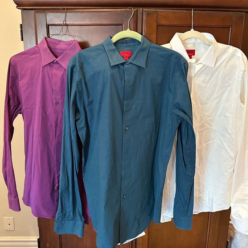 Alfani slim fit dress shirts